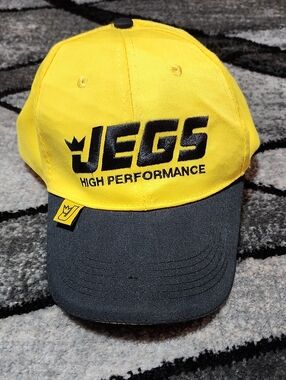 VINTAGE JEGS HIGH PERFORMANCE EMBROIDERED VELCRO BASEBALL CAP HAT